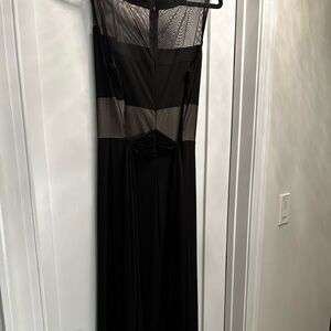 Full length black and gold jumpsuit size 14